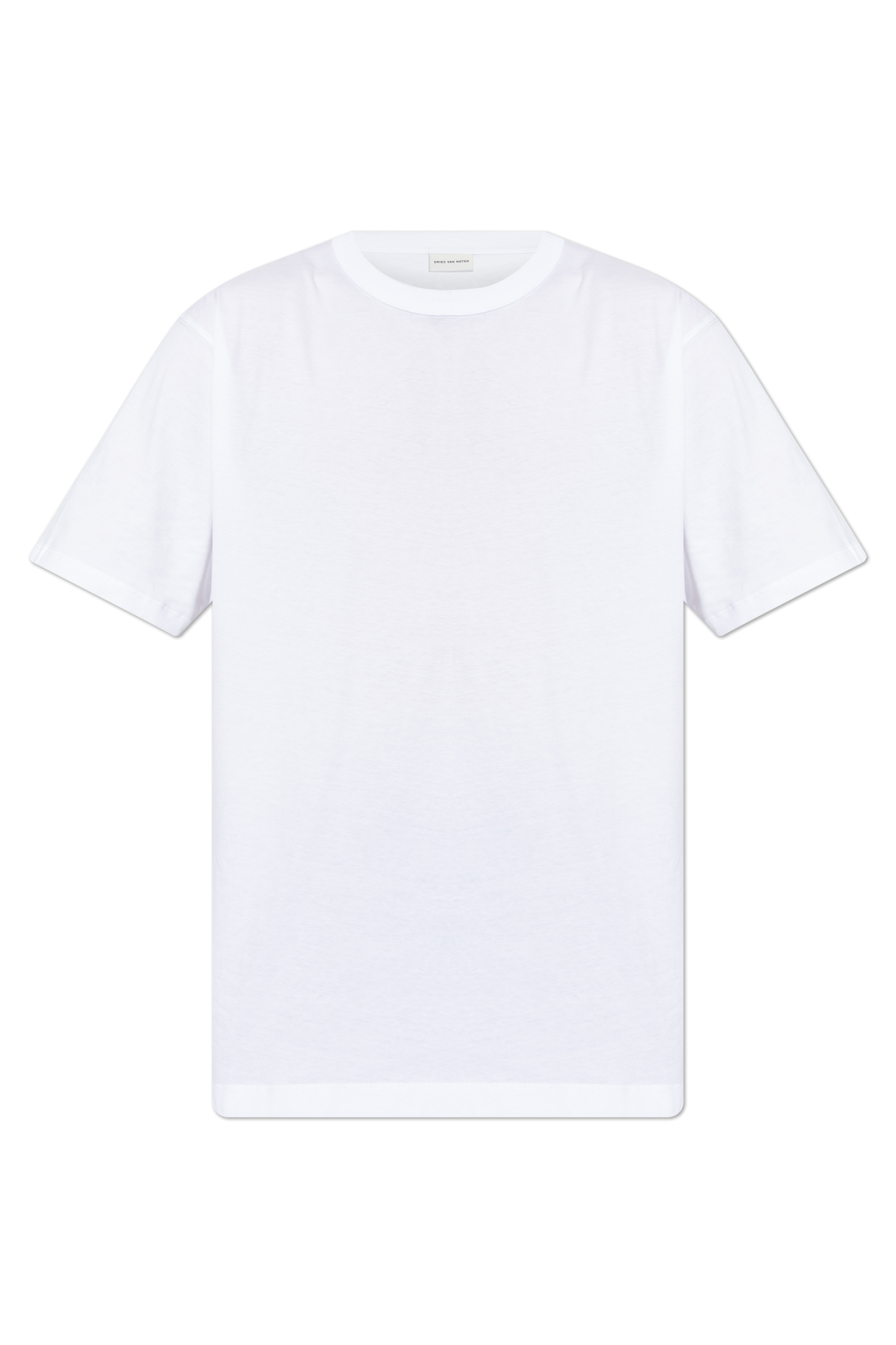 White Cotton T-shirt Dries Van Noten - Vitkac AS